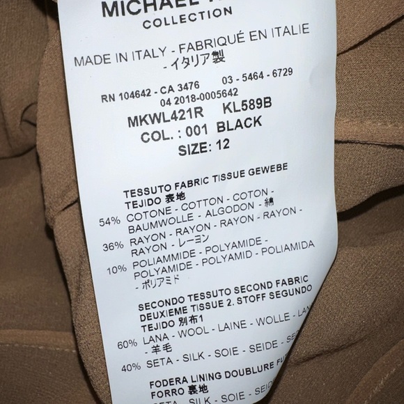 NWT MICHAEL KORS COLLECTION Beaded one shoulder party dress black AUTHENTIC NEW - Picture 15 of 16